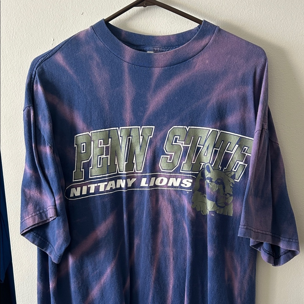 Penn State Nittany Lions Blue and Pink Tie-Dye T-Shirt
